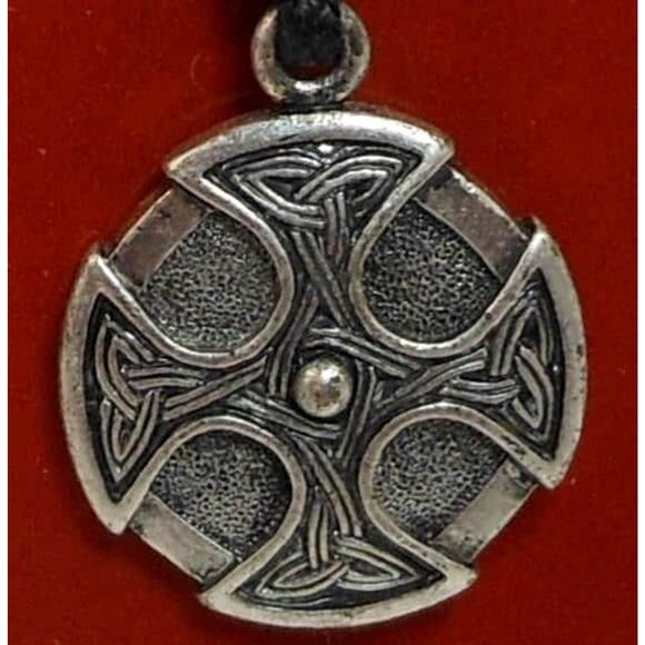 Vintage Celtic Vision Sacred Symbols Cross Necklace Pendant Celtic Symbol-12 - Picture 1 of 10